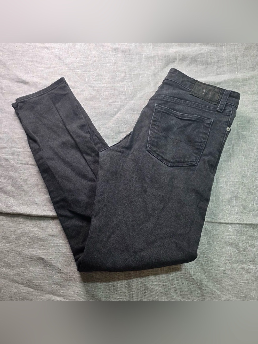 Polo Ralph Lauren Boys Size 20 The Hampton Straight Black Denim Jeans Pants